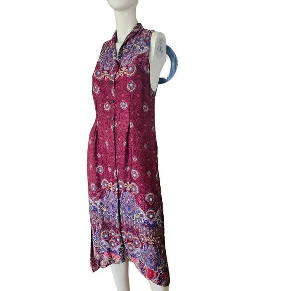 Free people womens Sz S come see about me boho maxi sleeveless vest duster - Picture 4 of 7